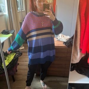 Rainbow knit sweater